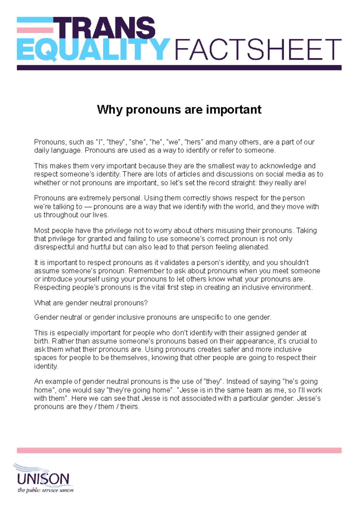 2022 Why pronouns are important - Why pronouns are important Pronouns ...