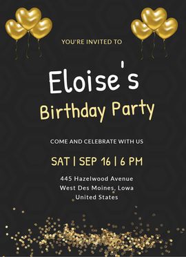 birthday invitation templates