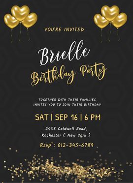 birthday invitation templates