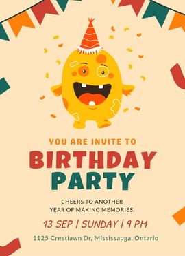 birthday invitation templates