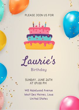 birthday invitation templates