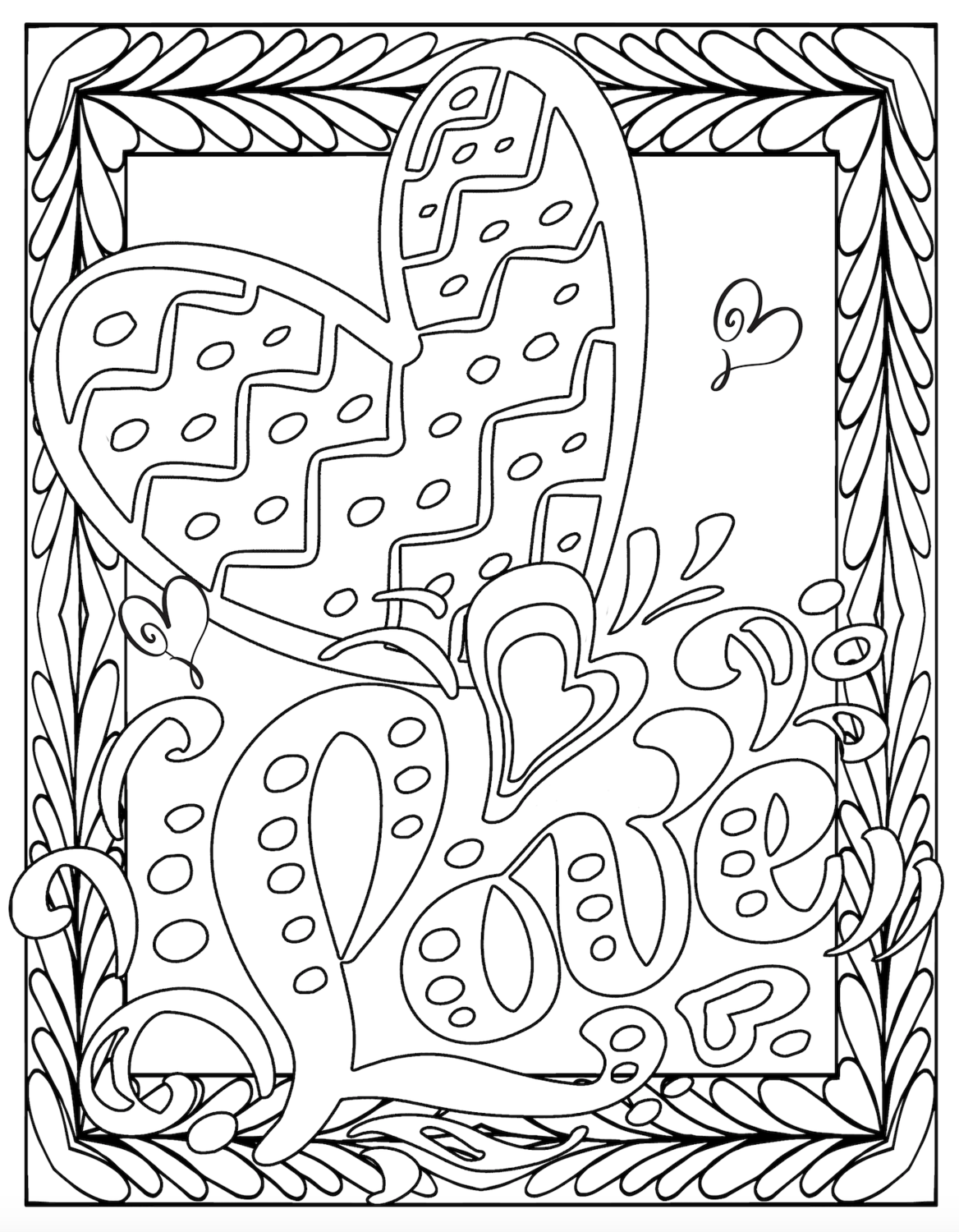 Valentine's Day Coloring Pages Printable