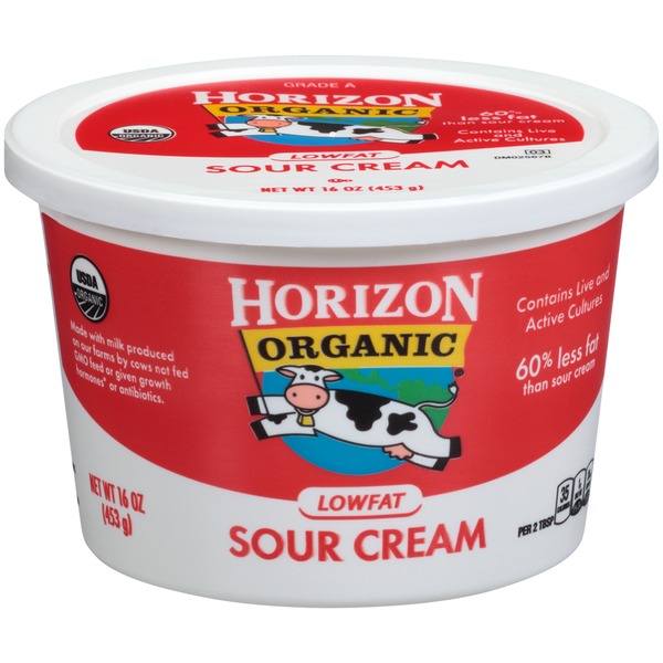 Horizon Organic Lowfat Sour Cream (16 oz) from Schnucks - Instacart