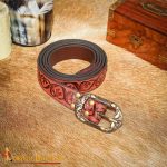 Leather Belt with Embossed Design