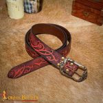 Leather Belt with Embossed Design