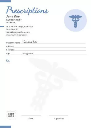 Editable doctor prescriptions to download