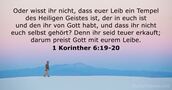 1 Korinther 6:19-20