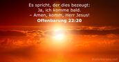 Offenbarung 22:20