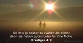 Prediger 4:9