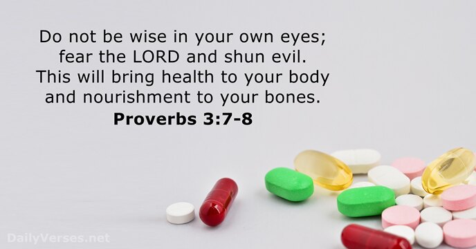 Proverbs 3:7-8