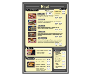 Board menu for 