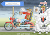 Cartoon: NOT EASY RIDER (small) by marian kamensky tagged obama,trump,präsidentenwahlen,usa,baba,vanga,republikaner,inauguration,demokraten,wikileaks,faschismus,trumps,handelskrieg,harley,davidson,strafzölle