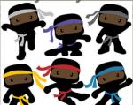 Ninjas clipart