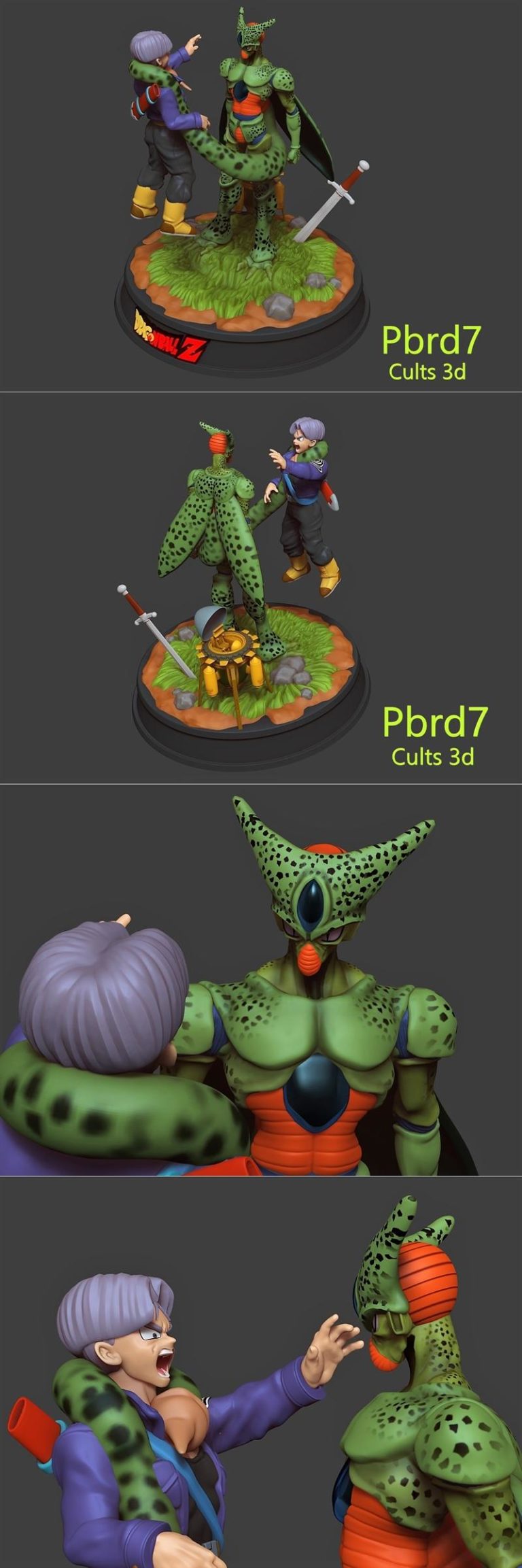 Desire FX 3d models | Dragon Ball Cell vs Trunks Dragon Ball Z – 3D ...