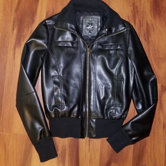 Jackets & Coats | Ladies Faux Leather Moto Bomber Jacket | Poshmark