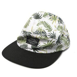 Billabong Palm Tree Hat Cap Tropical Green Black White Summer Casual Adjustable