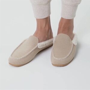 ROTHY’S  The Scuff Slipper Slides Merino Wool Tan Cream size 10