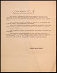 Communiqué.