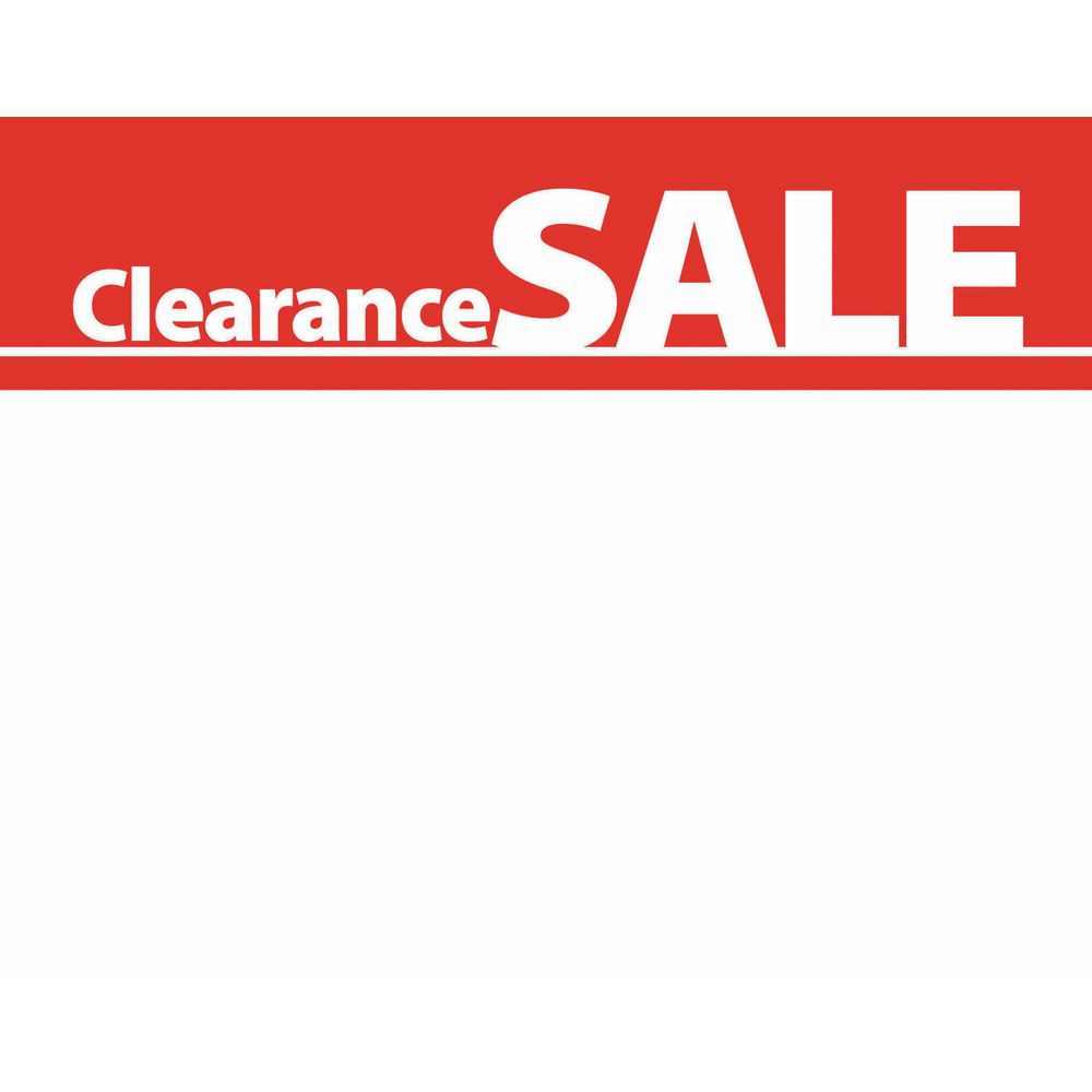 Printable Clearance Sign