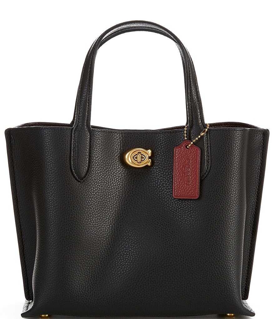 COACH Willow 24 Pebbled Leather Tote Bag | Dillard's