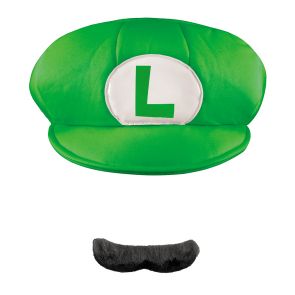 Luigi Adult Hat & Mustache