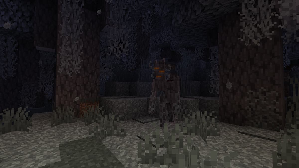 A Creaking mob in Minecraft.