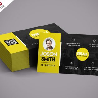 Creative Design Studio Business Card Template PSD