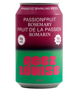 Geez Louise Sparkling Water Passionfruit Rosemary