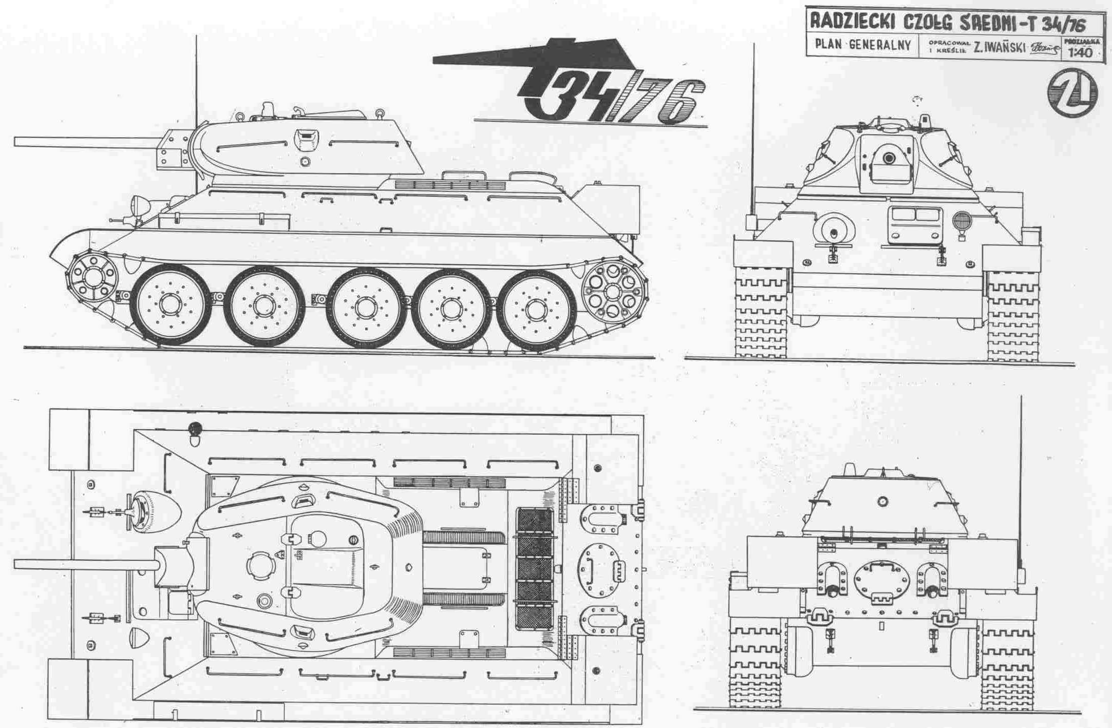 T 34 Blueprints