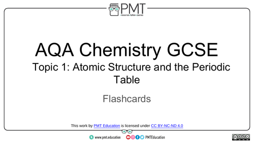 AQA GCSE Chemistry Flashcards