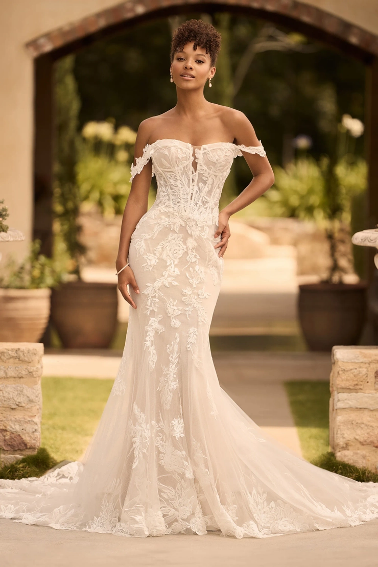 Off-Shoulder Bridal Gown with Sequin Lace Anke