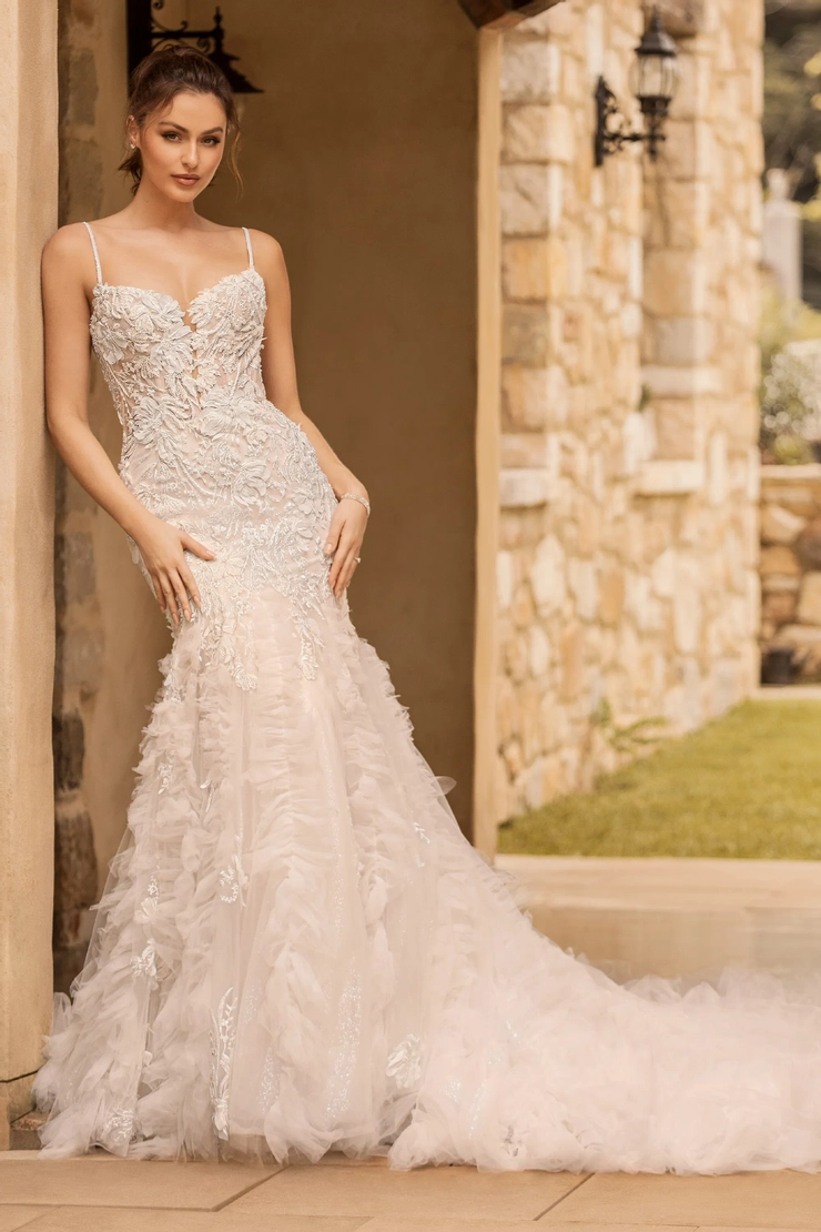 Jaw-Dropping Mermaid Bridal Gown with Textured Skirt Veronique