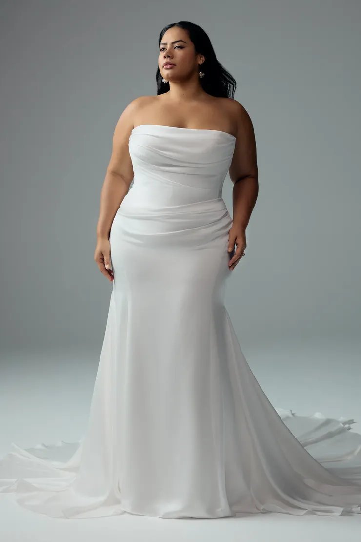 Flattering Wedding Dress with Draping Joslyn