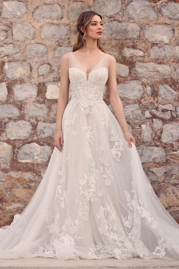 Beautiful Boho Bride Dress with Unique Straps Venice