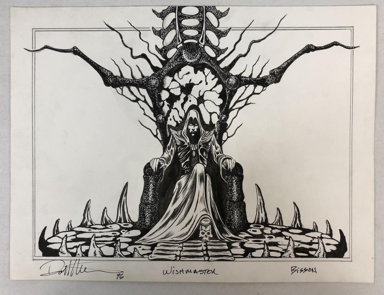 Wishmaster (1997) - Djinn On His Throne Chair Concept Artwork