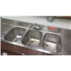 Image 4 : Three-Compartment Sink w/ Drain Boards 72"L x 19"D x 33"H