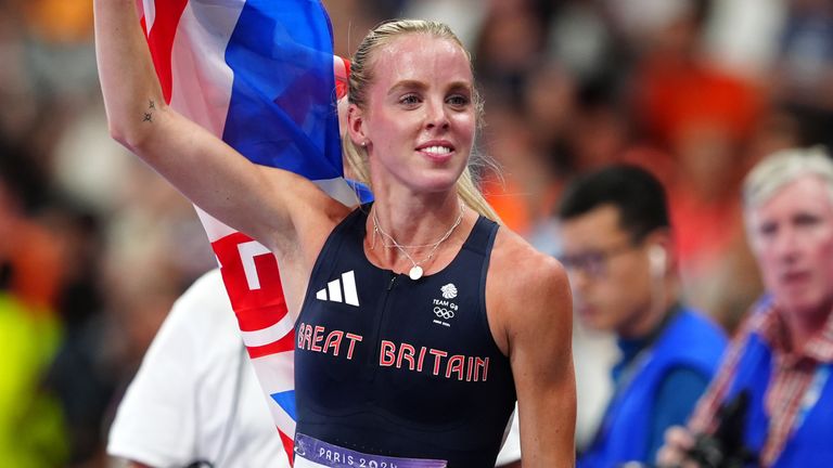 Paris 2024 Olympic Games - Day Ten
Great Britain's Keely Hodgkinson celebrates winning the Women's 800m Final at the Stade de France on the tenth day of the 2024 Paris Olympic Games in France. Picture date: Monday August 5, 2024.