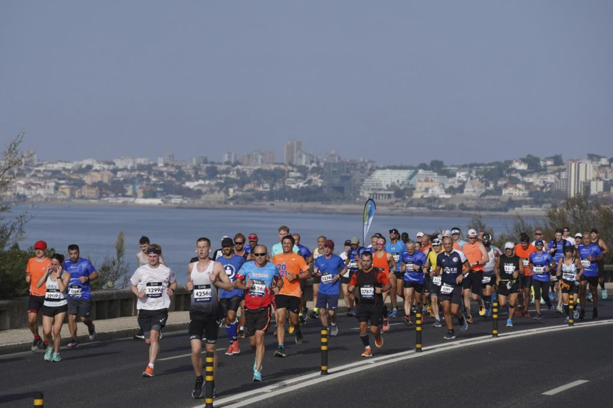 Varios corredores en un maratn