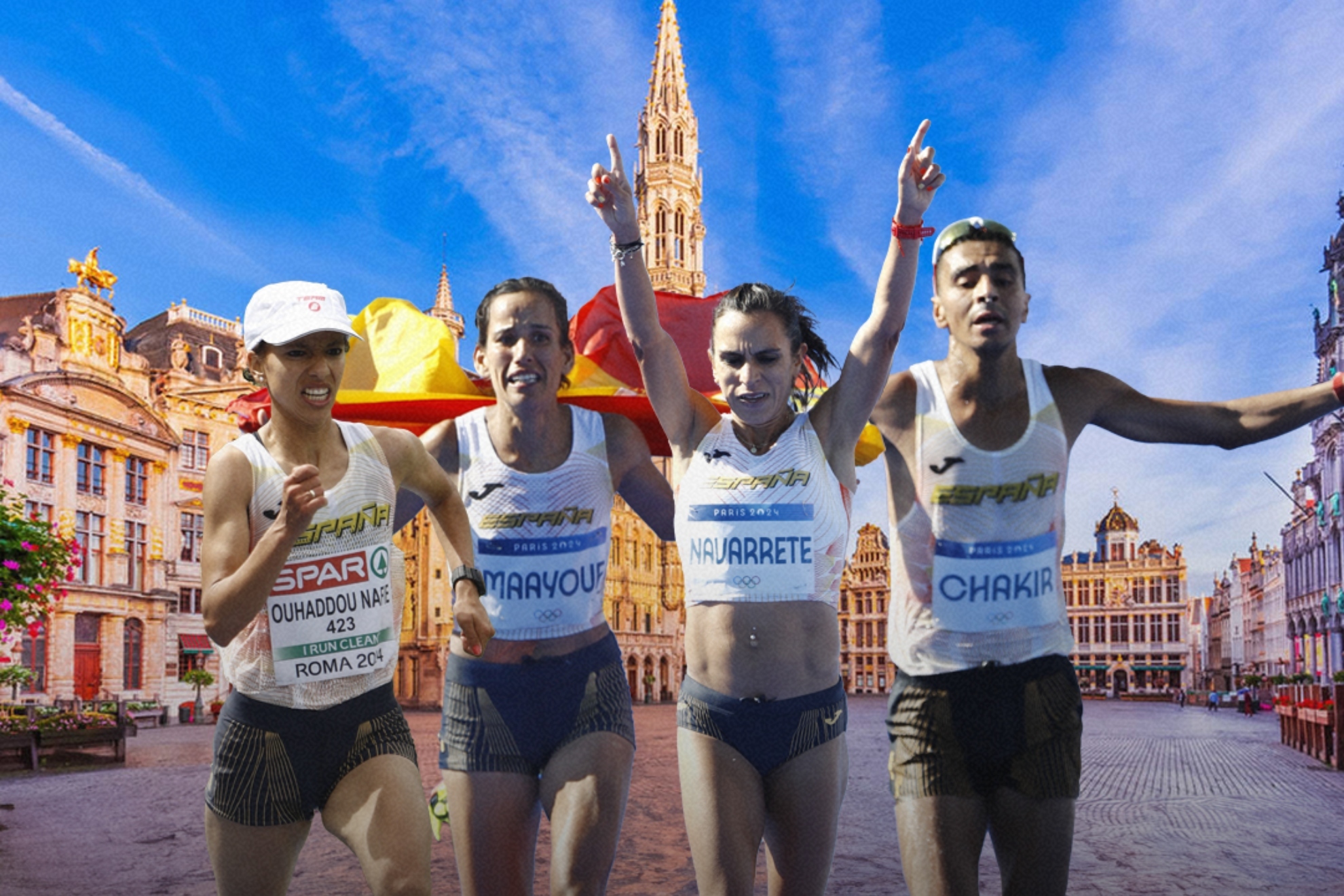 Mayouf, Navarrete, Chakir y Ouhaddou corrern el maratn del nuevo Europeo de ruta