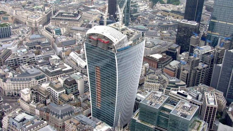 London tower apparently melts cars