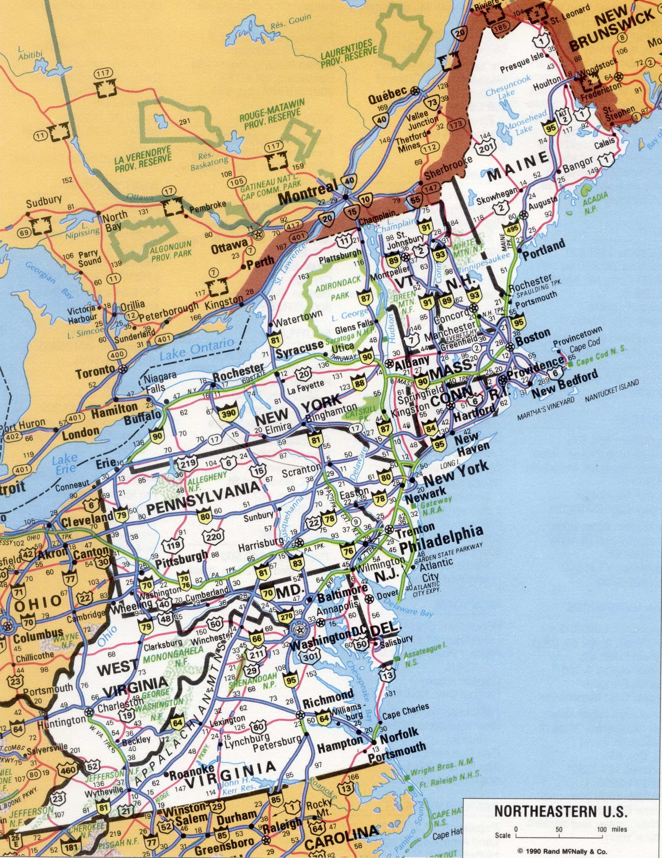 Northern East Coast Map