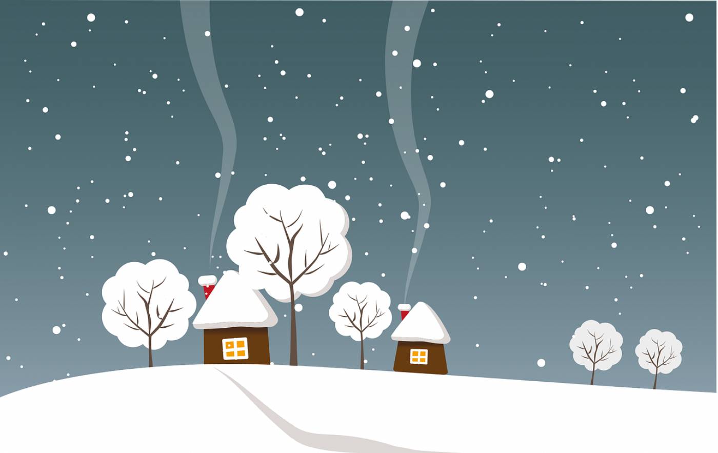 snow snowfall winter landscape  svg vector