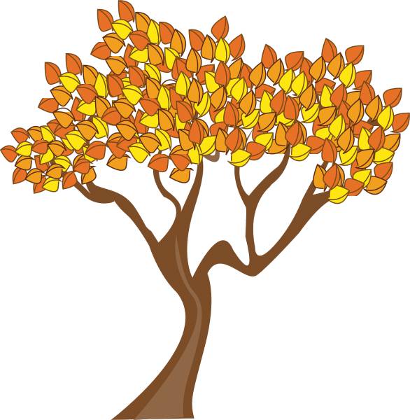 autumn season tree leaves autumn  svg vector cut file