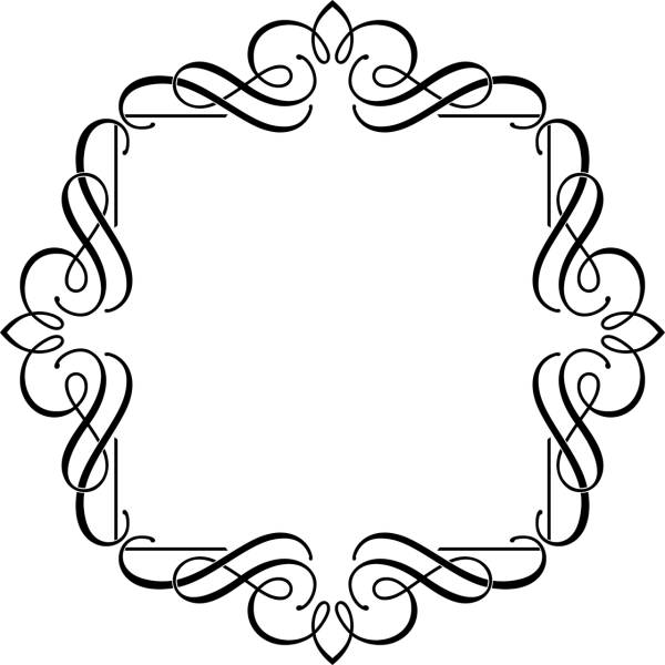 frame border flourish fancy  svg vector cut file