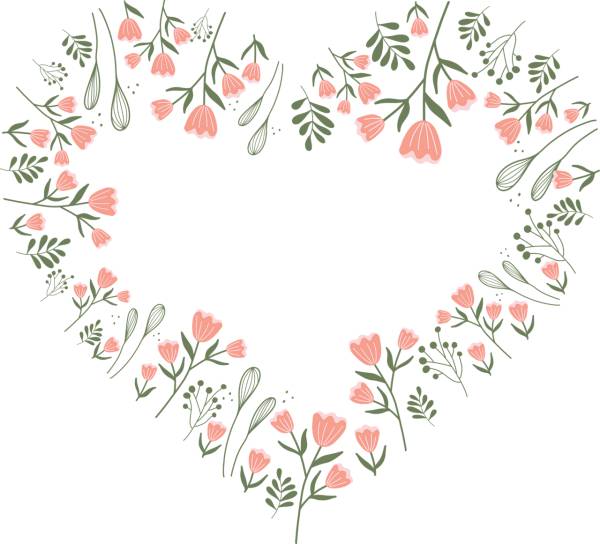 heart decorative frame  svg vector cut file