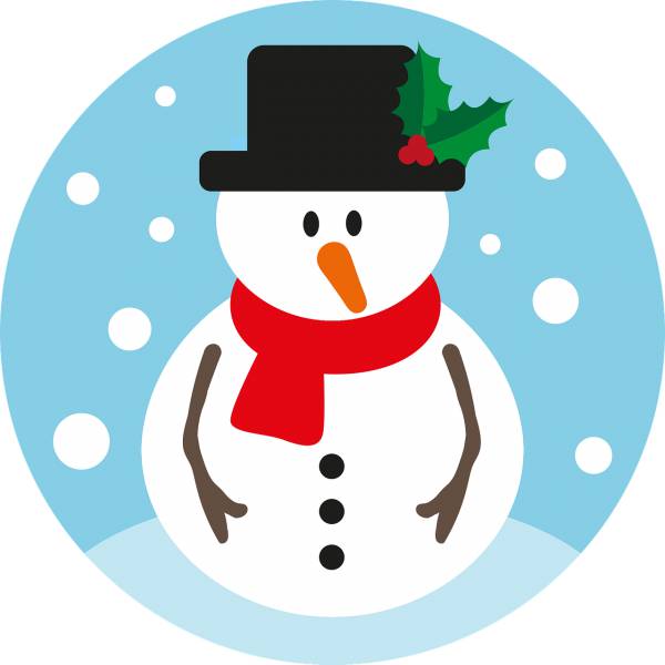 snowman christmas winter snow cold  svg vector cut file