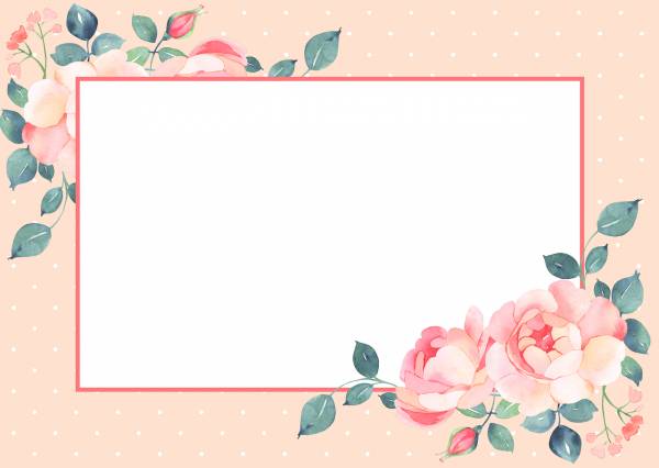 frame boundary rose flower  svg vector cut file