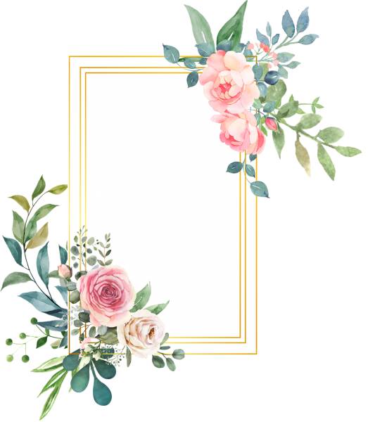 frame boundary rose flower  svg vector cut file