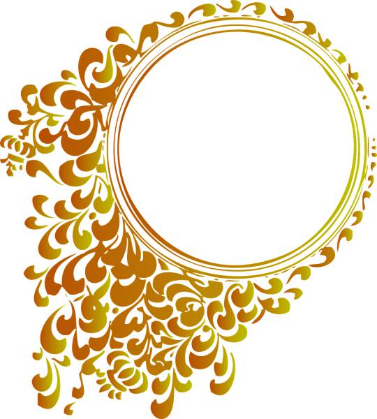 frame circle ring decoration  svg vector cut file