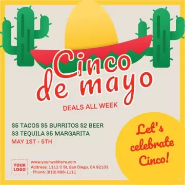 Edit a Cinco de Mayo template